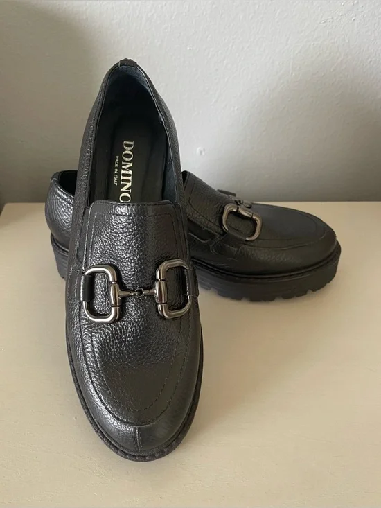 New Domino Made In Italy Loafers With Buckle Detail Size 7 - Picture 4 of 8